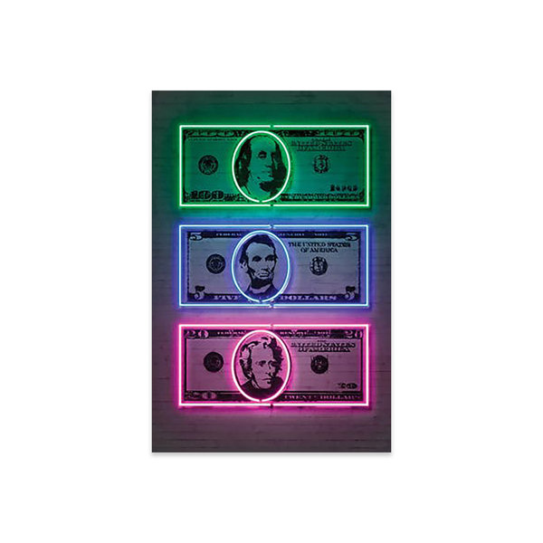 Latitude Run® Dollars by Octavian Mielu Unframed Graphic Art Wayfair